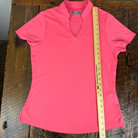 Callaway Women’s Pink Golf Shirt Medium Opti-Dri Performance Polo Activewear - Picture 6 of 10